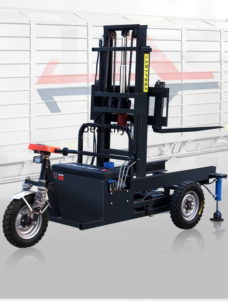 Three-Wheel-Simple-Electric-Forklift-Lifting-Self-Loading-and-Unloading ...