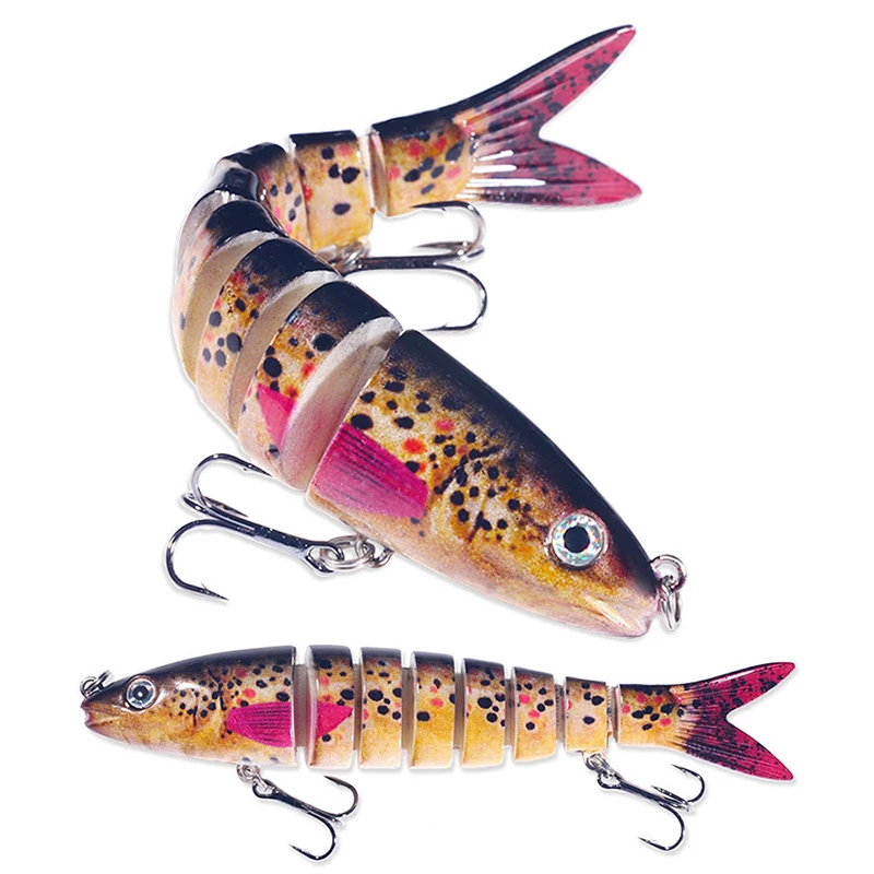 Description Picture 3 of itemBass Fishing Lure for Freshwater and Saltwater Lifelike Fishing Lures Multi Jointed Swimbait for Bass Trout Crappie Walleye Pike