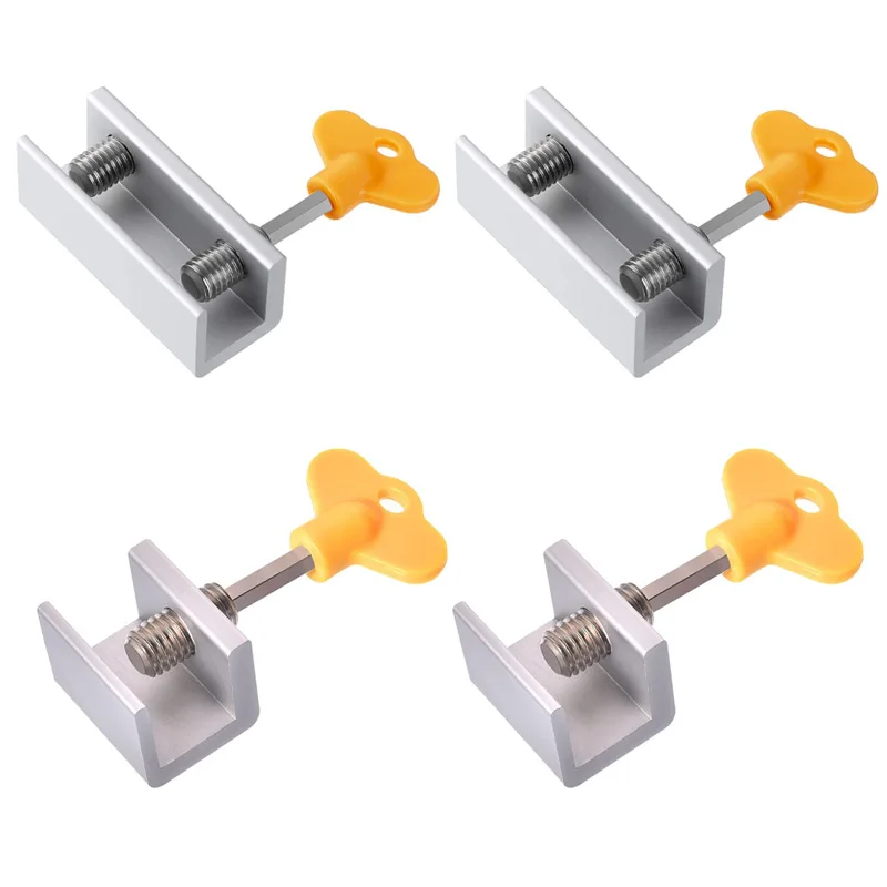 Sliding Window Sash Lock Stopper Anti-theft Door Lock Non Punch Aluminum Alloy Window Safety Locks for Baby Kids and Pets window safety lock