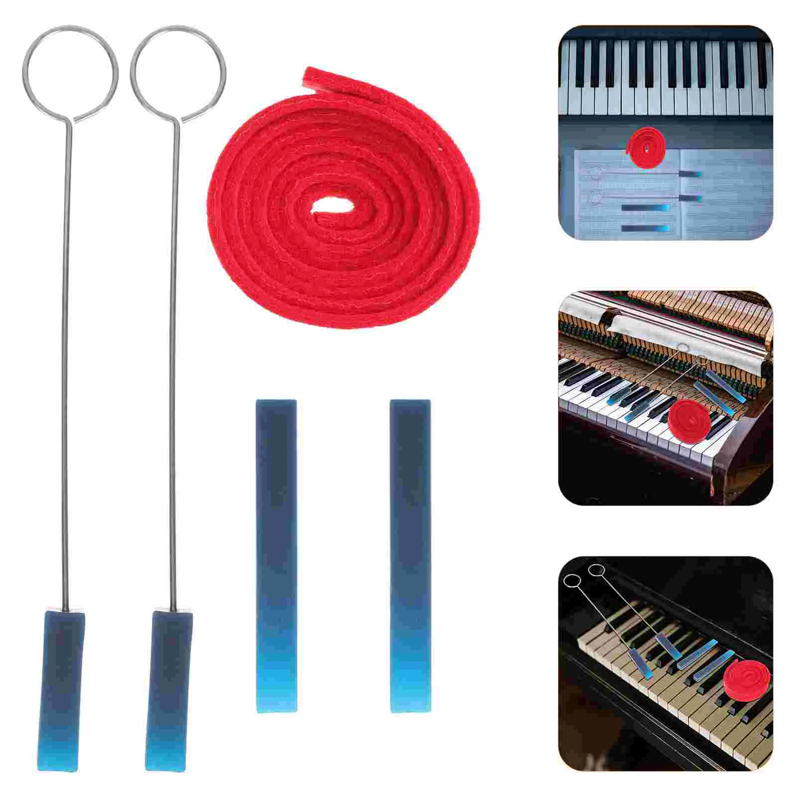 

Mute Piano Tuning Tool Rail Felt Strip for Rubber Musical Instrument Accessories