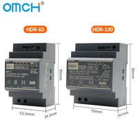 OMCH HDR Series DIN Rail Switching Power Supply HDR-15 100-240VAC 15W 30W 60W 100W  AC to DC Voltage 5V 12V 24V 48V 0-7.1A SMPS - Image 4