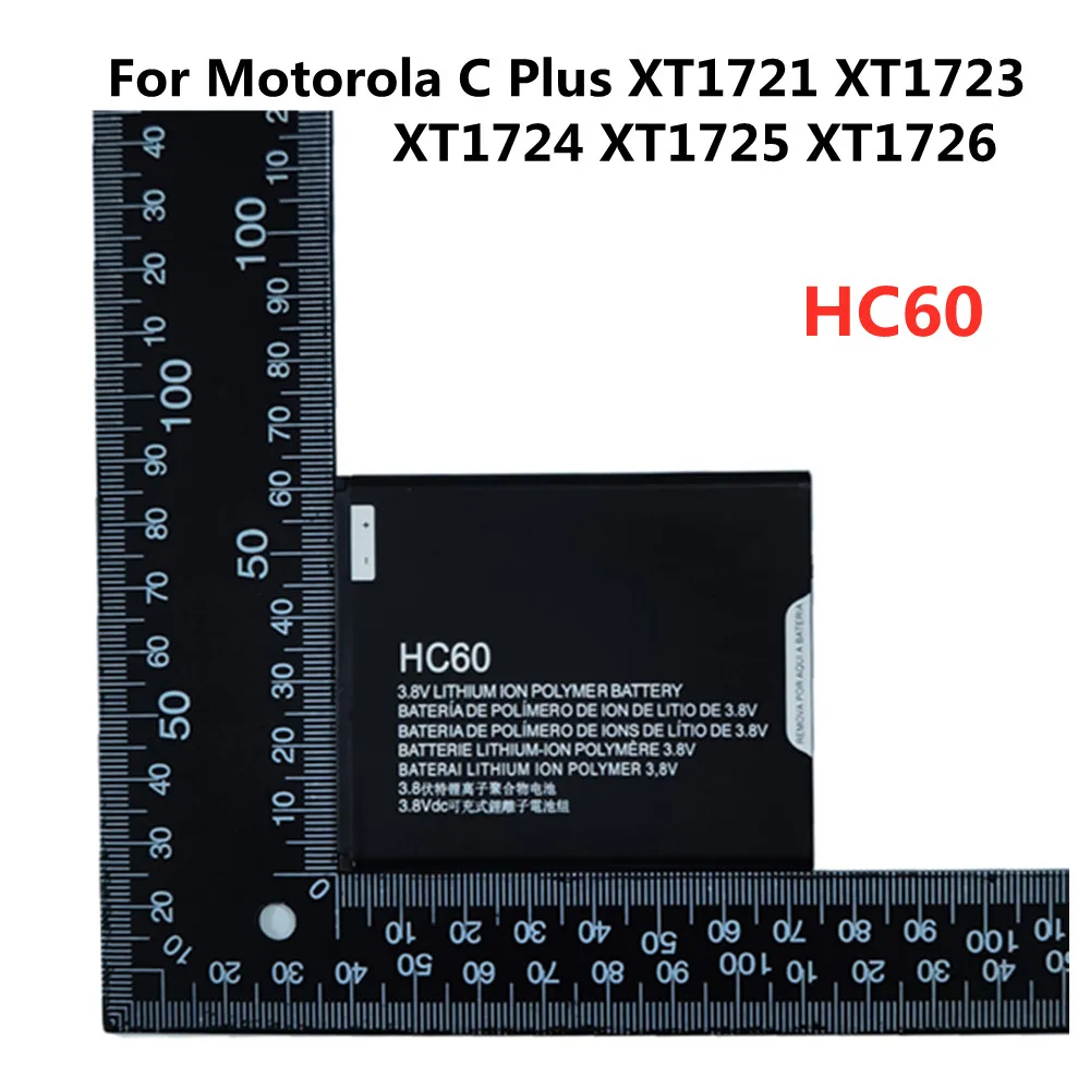 

New HC60 Replacement Battery For Motorola Moto C Plus Dual SIM XT1721 XT1723 XT1724 XT1725 Smart Mobile Phone Battery Bateria
