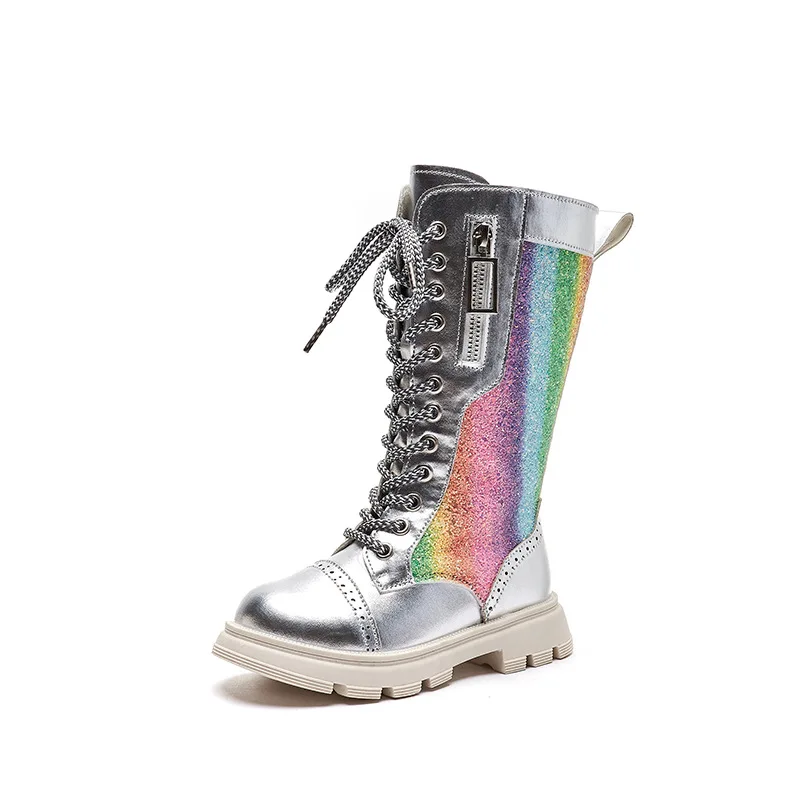 Girls Boots Autumn and Winter 2023 New Kids High Boots