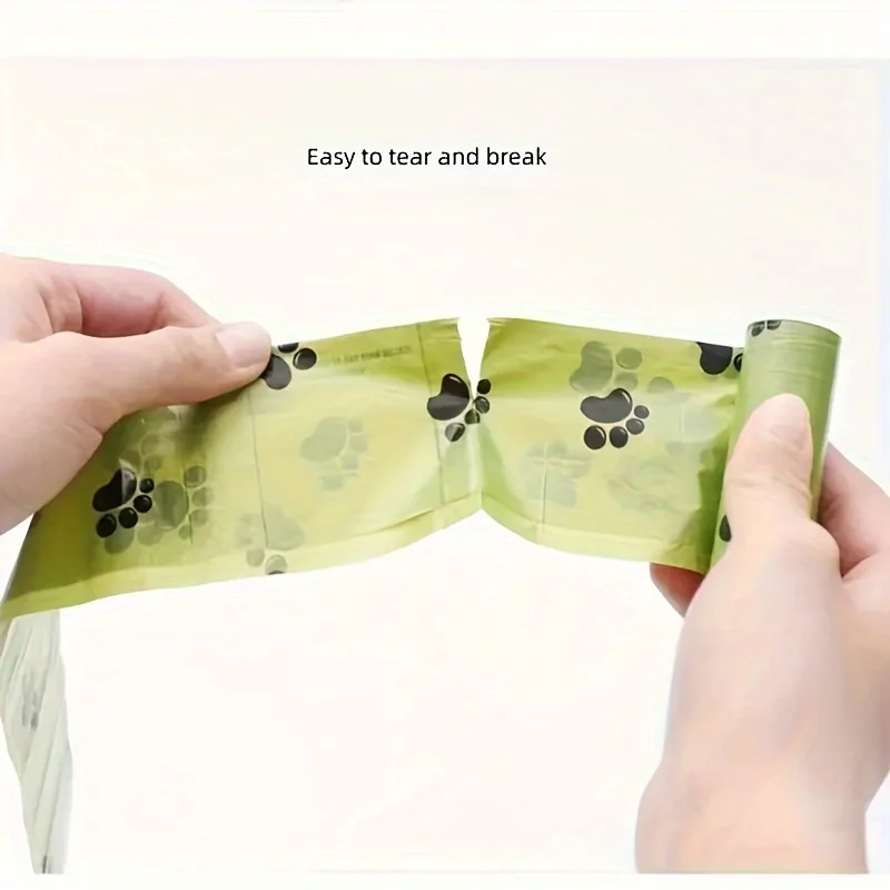 36 rolls of 540 pet feces bags, leak proof dog bag refill, with paw print design, for pet cleaning and outdoor use