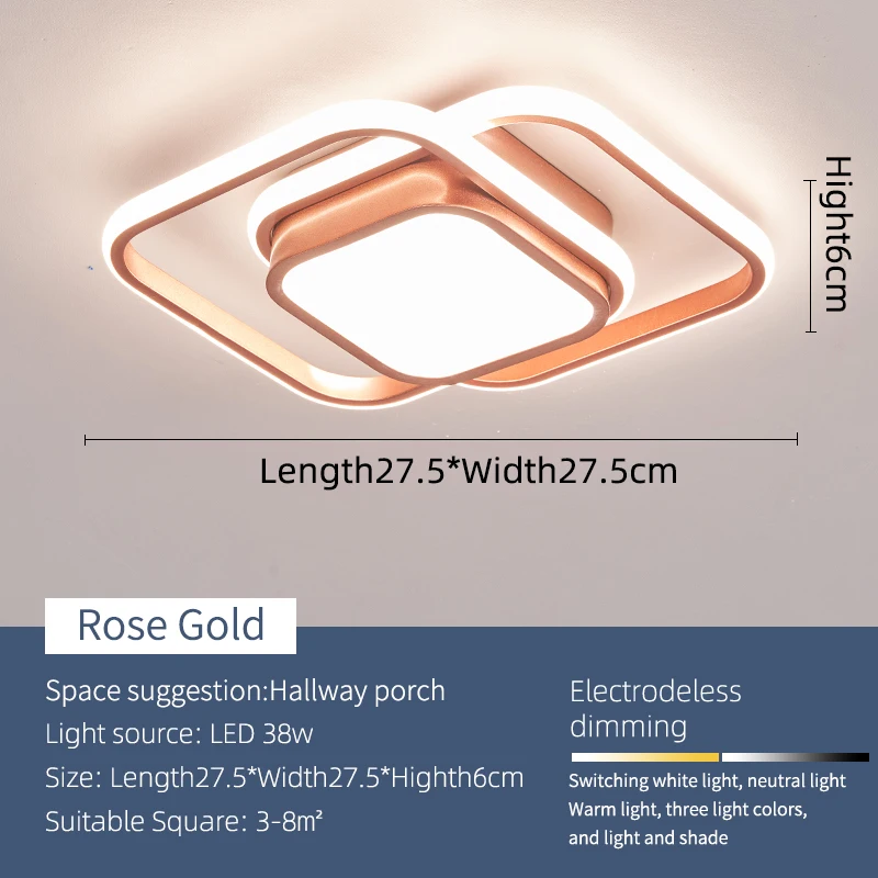 Rose Gold 275x275mm