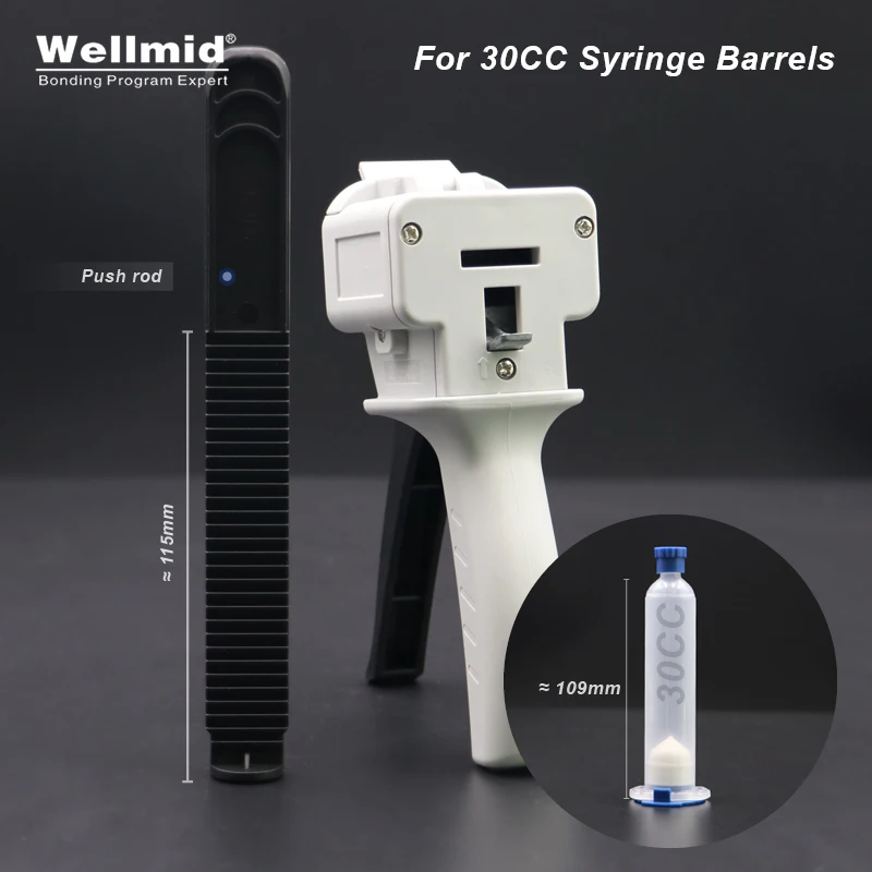 수동 글루건, 30cc 주사기 배럴, 단일 부품, 1K PU 에폭시 UV 솔더 페이스트 실란트, 휴대용 3M ARALDITE 코킹 건