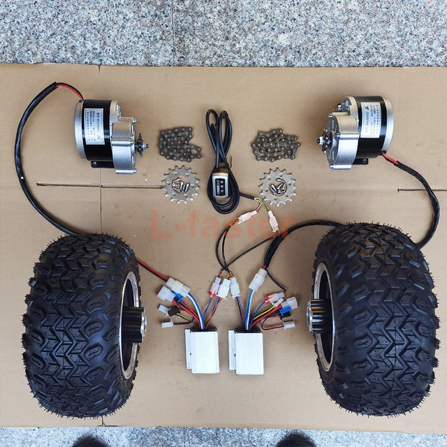6.5 Inch 350W Brushless Hub Motor Wheel For Homemade Electric Scooter Brushless Controller With Cruise And Thumb Accelerator (24V 350W Kit