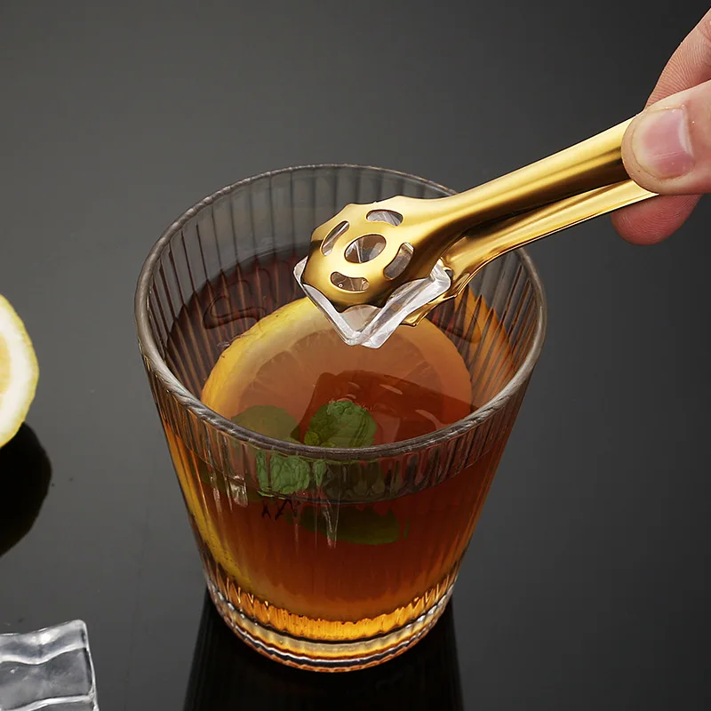 Pinze Per Zucchero 2 Pezzi - Acciaio Inox, Design Zigzag, Per Cubetti, Olive, Party E Cocktail