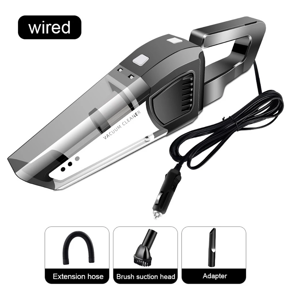 Aspirateur à Main Sans Fil 120W - 9000 Pa - Léger 610g - 25 Min Autonomie - Pour Voiture, Canapé, Recoins - 3 Accessoires