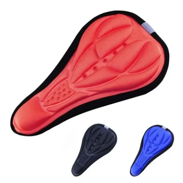 Selle vélo 3D souple vélo Housse de siège confortable Coussin de siège en  mousse à