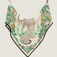 Cashmere Silk Scarf Designer Printed Luxury Pashmina Shawls for Women Hand Rolled Edges Stole Blanket Triangle Scarves Poncho - Image 2