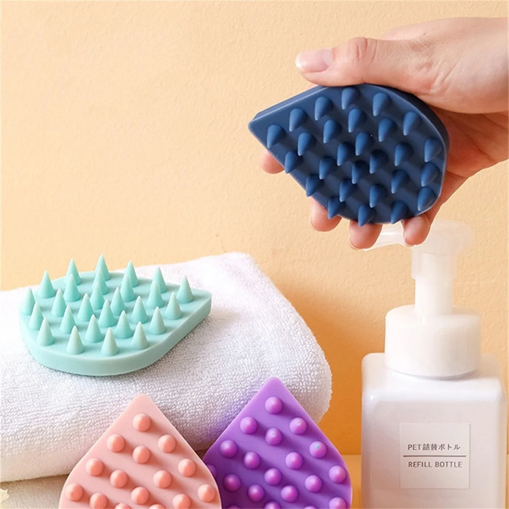 

Silicone Shampoo Comb Scalp Massage Brush Portable Head Cleaning Washing Grabber Comb Bath SPA Shower Tools For Wet and Dry