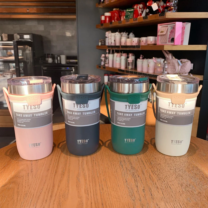 550ML Double Stainless Steel Coffee Mug Thermos Car Vacuum Flask Travel Insulated Bottle Water thermal bottle | Дом и сад