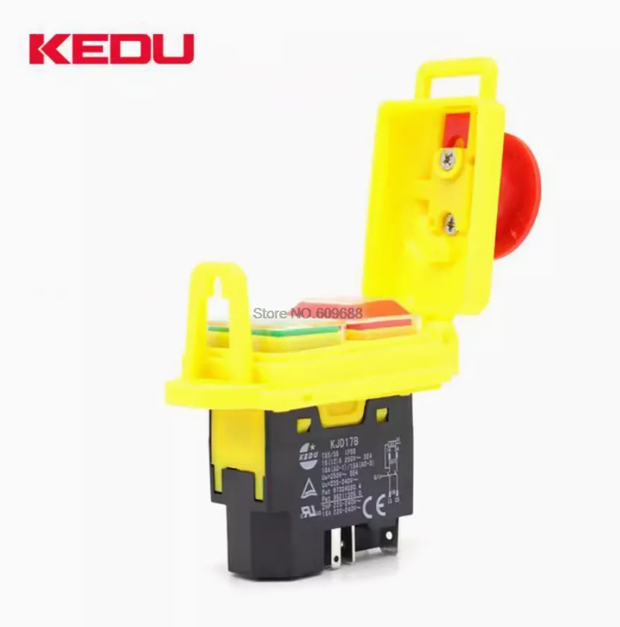 Interruttore Magnetico Di Emergenza KLD-28A/KJD17B - 2HP 16A 5Pin NVR Per Macchine Legno/Metallo - Foto 6