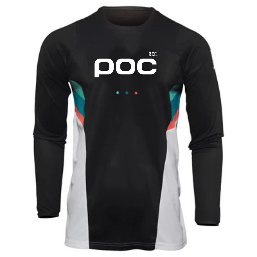 RCC POC Men Cycling Motocross Jersey Downhil Mountain Bike Motorcycle Clothing Ropa for Boys MTB T-Shirts bike cycling jersey bike cycling clothes
