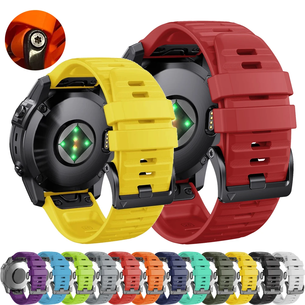 

Ремешок для смарт-часов Garmin Fenix 6 6X Pro 7X 7 5X 5 Plus 965 3HR 22 26 мм, браслет для часов Epix Gen2 D2 bravo 22 26 мм
