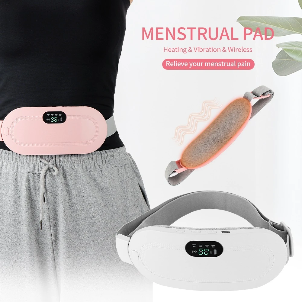 Lady Menstrual Aquecimento Pad Quente Palácio Cinto Aliviar A Dor