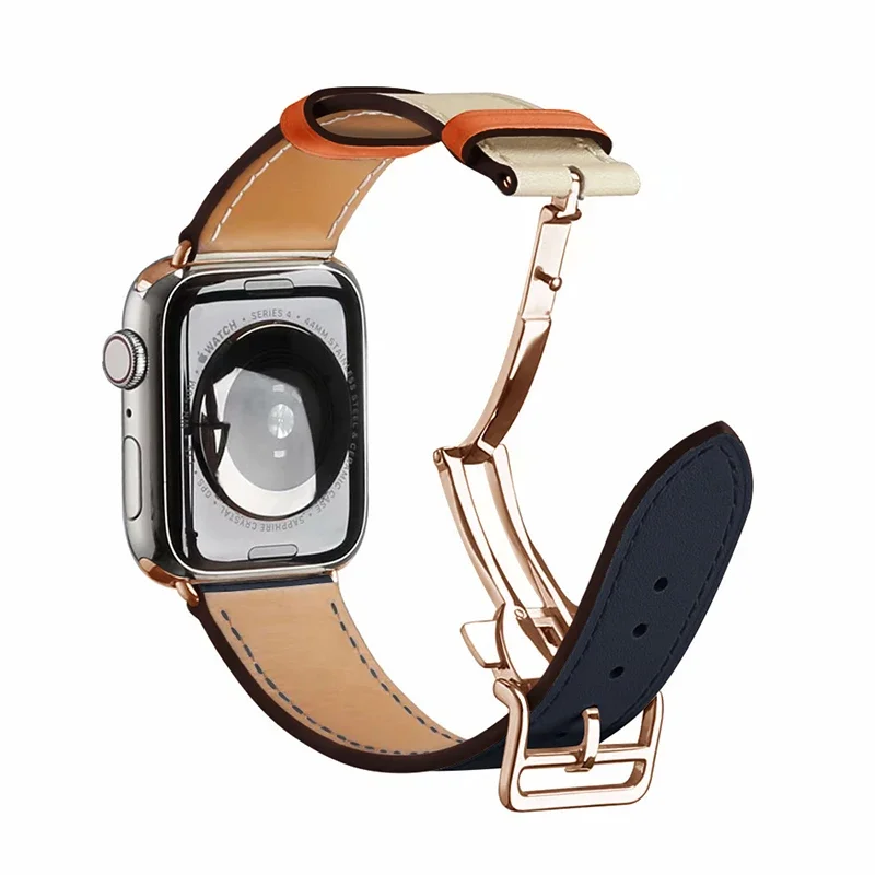Premium Genuine Leather Watch Strap - Elegant Wristband