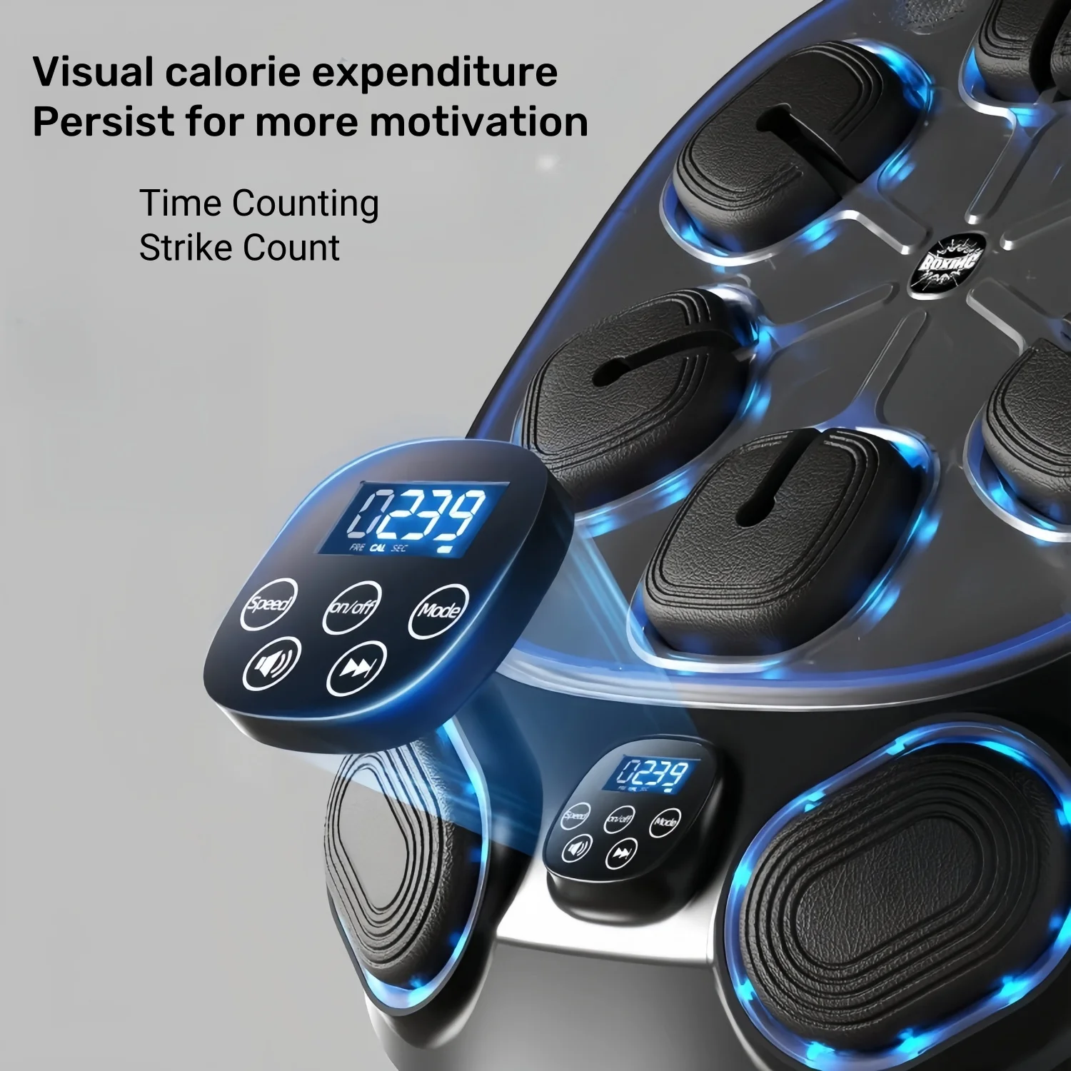 LED Light Smart Music Boxing Machine Boxing Training Wall Target Adult Children Sports Fitness Trainer Punching Equipment