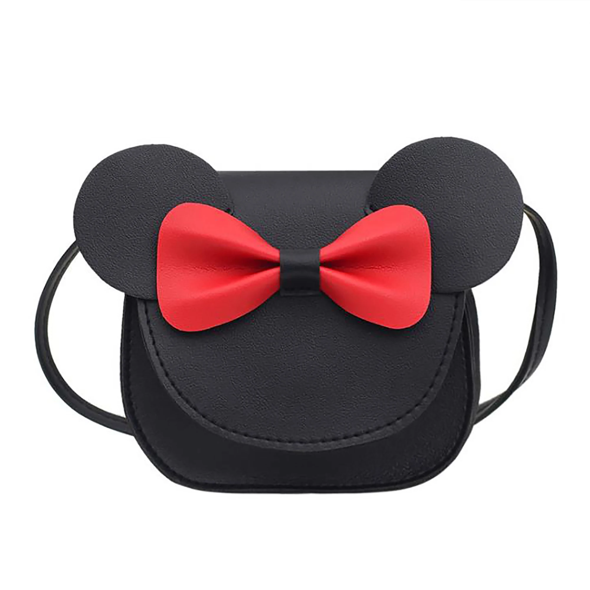 Zukmuk Sac À Bandouliere En Cuir Pu Pour Bebé Fille Sac Mignon Avec Nmuslimud De Papillon Oreille De Souris Pour Quotidien