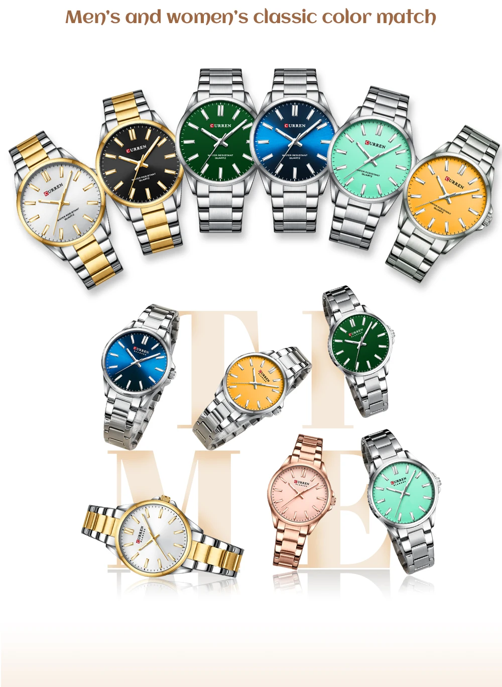 Moda Criativa Lazer Rodada Assista Dial Pulseira Dainty Set