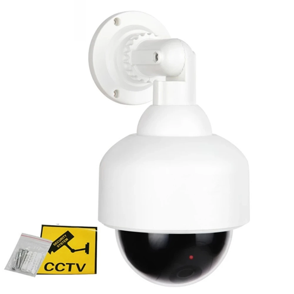1pc Simulation Camera Fake Dummy Dome Surveillance Security Flashing Red Light white 最大83OFFクーポン