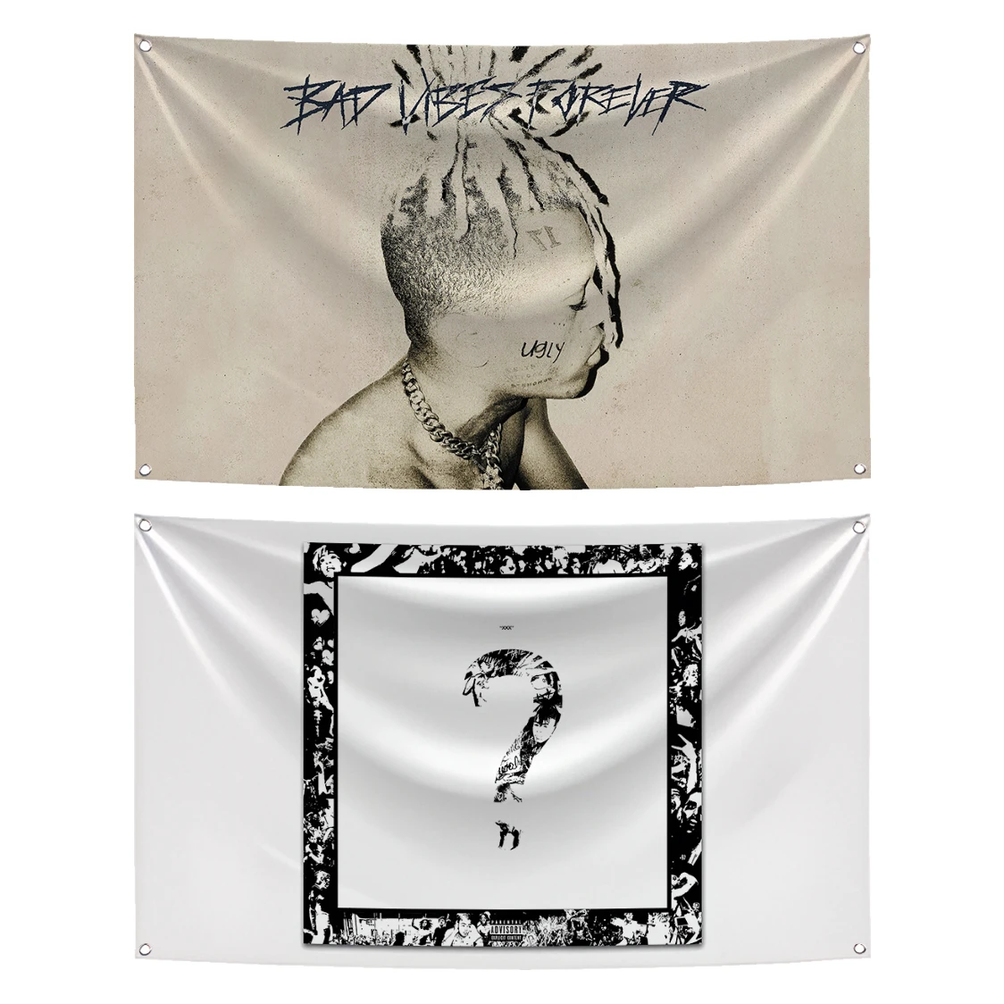 Bad Vibes Forever フラッグ 90×150cm 90x150cm Bad Vibes Forever Flag ？Sad！ Music XXX Tapestry