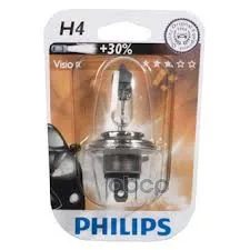 Лампа Галогеновая H4 Vision +30% 12v 60/55w P43t-38 B1 Philips арт. 12342PRB1 | Автомобили и мотоциклы
