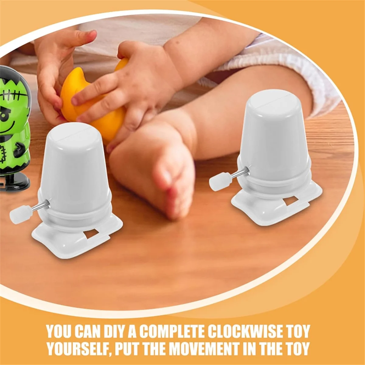 M15K15Pcs Wind Up Toy Base Mechanism Wind Up Robot Toy Clockwork Legged Robot Movement Mechanism Toys DIY Crafts