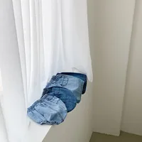 K21128 Summer Pants Korean Style Baby Toddler Boys Girls Short Shorts Denim Pocket Baby Bottom Covering Thin Lantern Pants 1