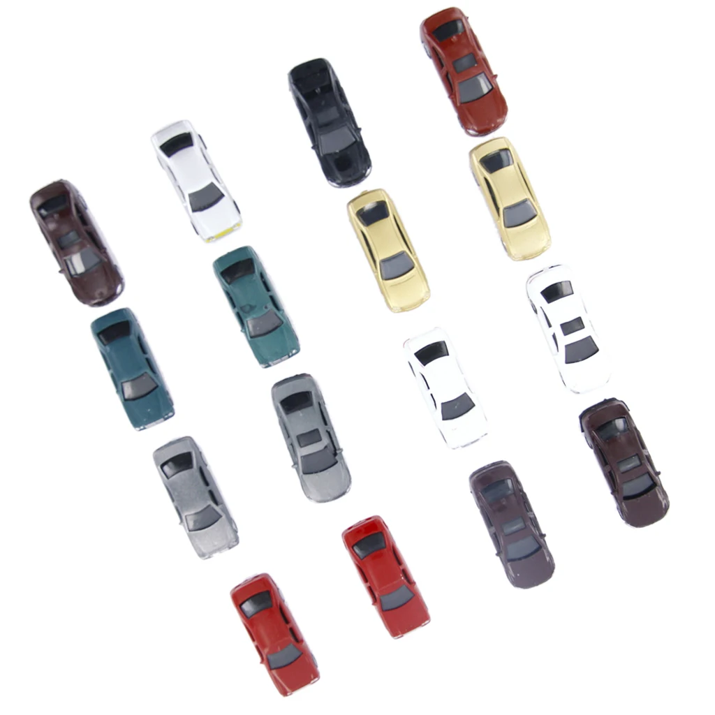 

Пластиковые цветные мини-фигурки для поезда и железной дороги, 100 шт., 1:100, «сделай сам»