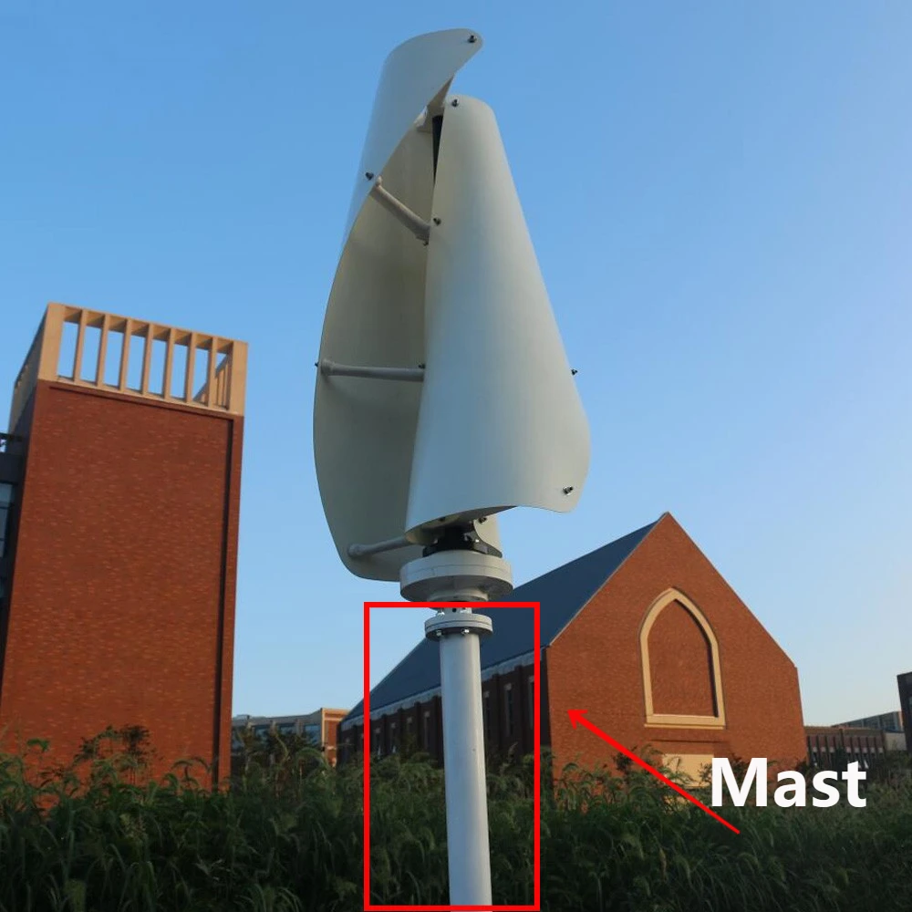 Mast for Wind Turbine Generator with Base Iron Pole Tower