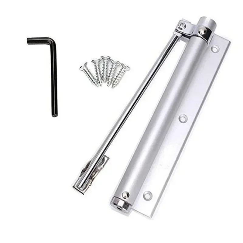 Adjustable Door Closer Aluminum Alloy Automatic Spring Soft Close Fire-proof Heavy Duty Hardware WF