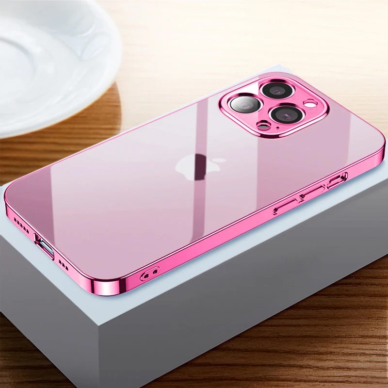 KIQ Square TPU Series For Cute iPhone 13 Pro Max Case For Women