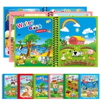 Reusable Water Coloring Book Magic Drawing Book for Kids Toddler Painting Book Montessori Educational Learning Toys for Children 1