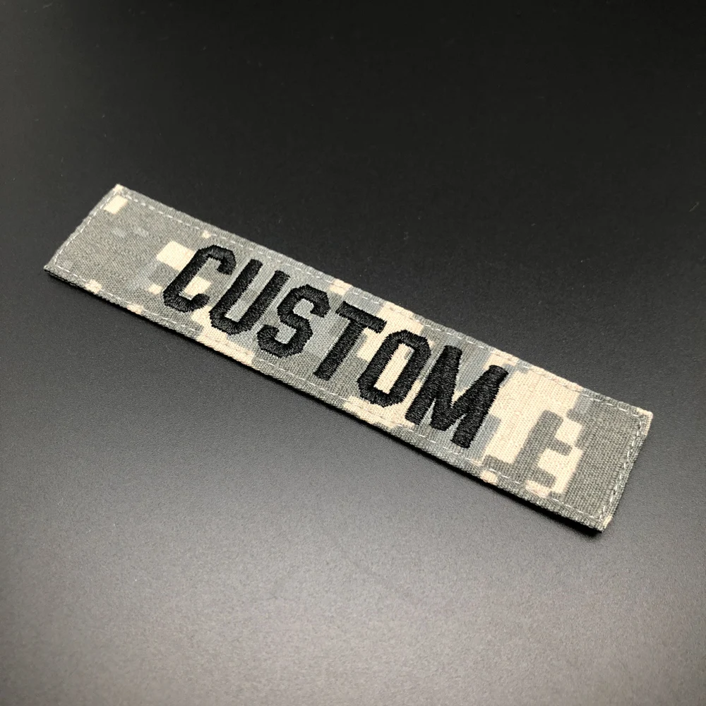 Embroidery Custom Name Patch Chest Tapes Badges Fold Frame