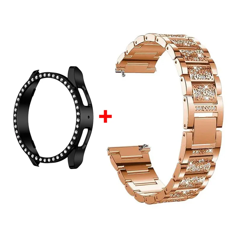 Stainless Steel Diamond Bracelet with Protective Bumper Case