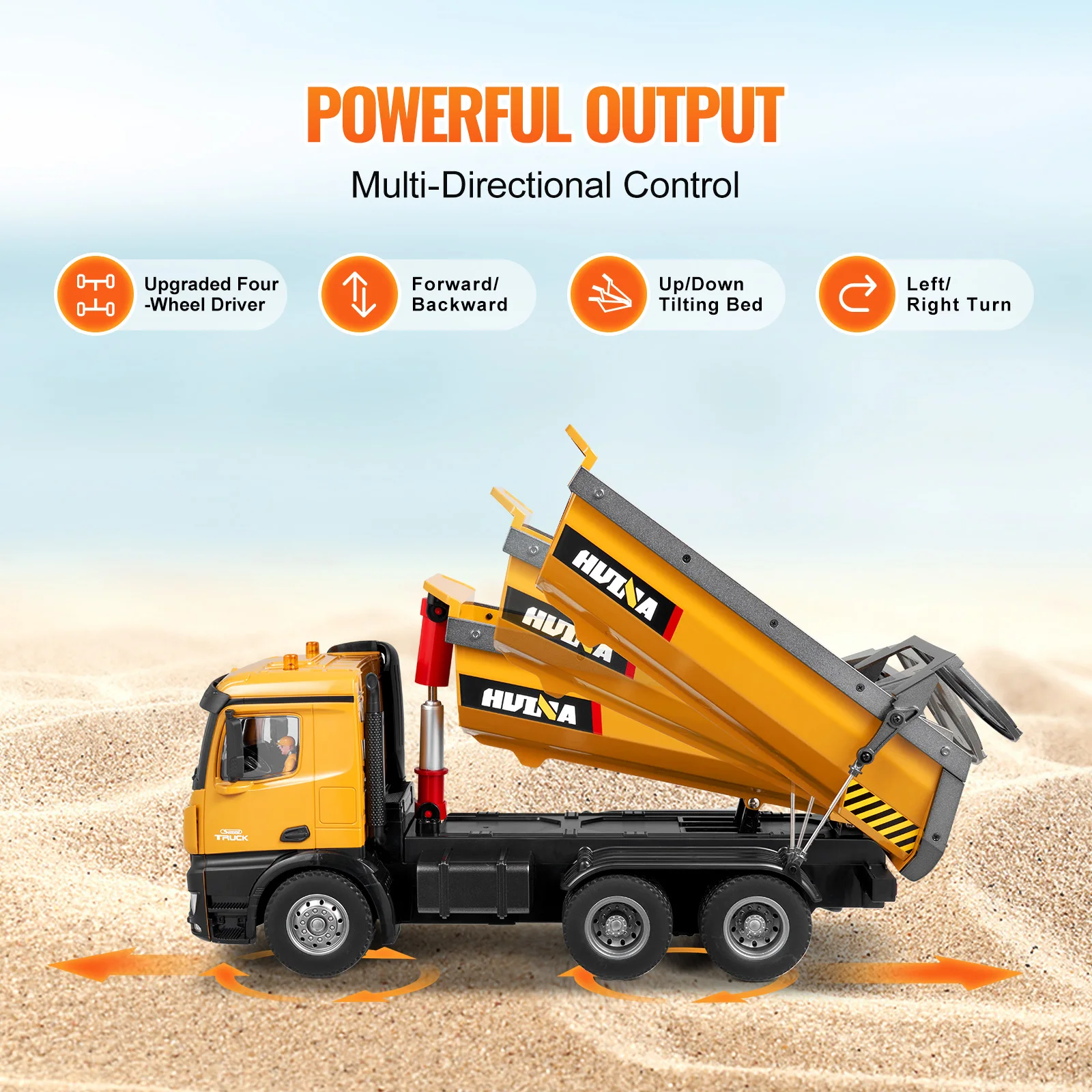 VEVOR RC Excavator Dumper Car Remote Control Engineering Vehicle Crawler Truck Bulldozer Toys for Boys Kids Christmas Gifts 3