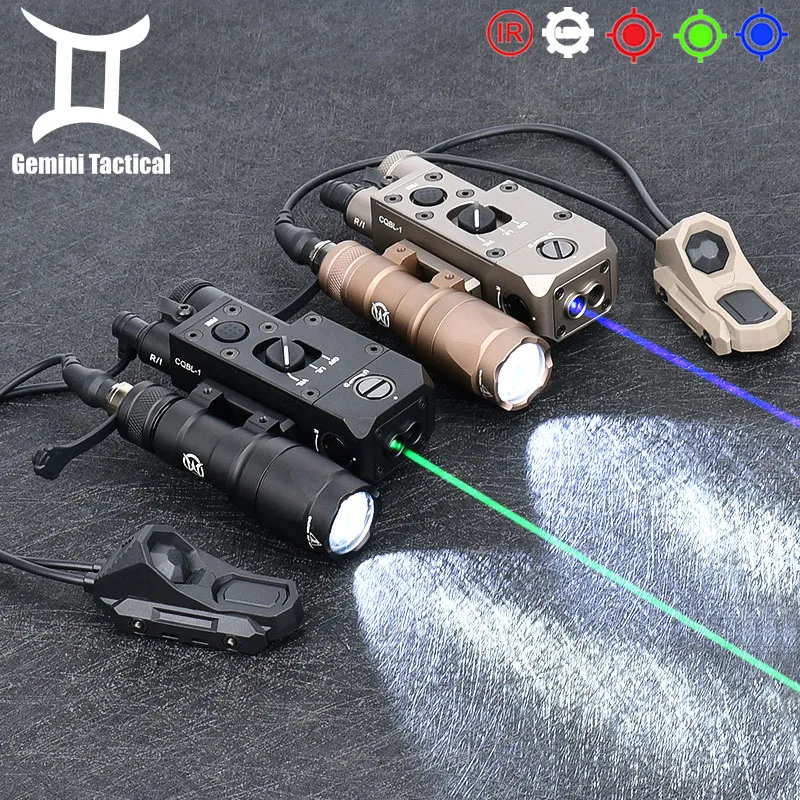 

Tactical CQBL 1 Laser CNC Wadsn M300A Flashlight Cqbl Green Red Blue Infrared Lasers Sight M300A Scout Light With UN Switch