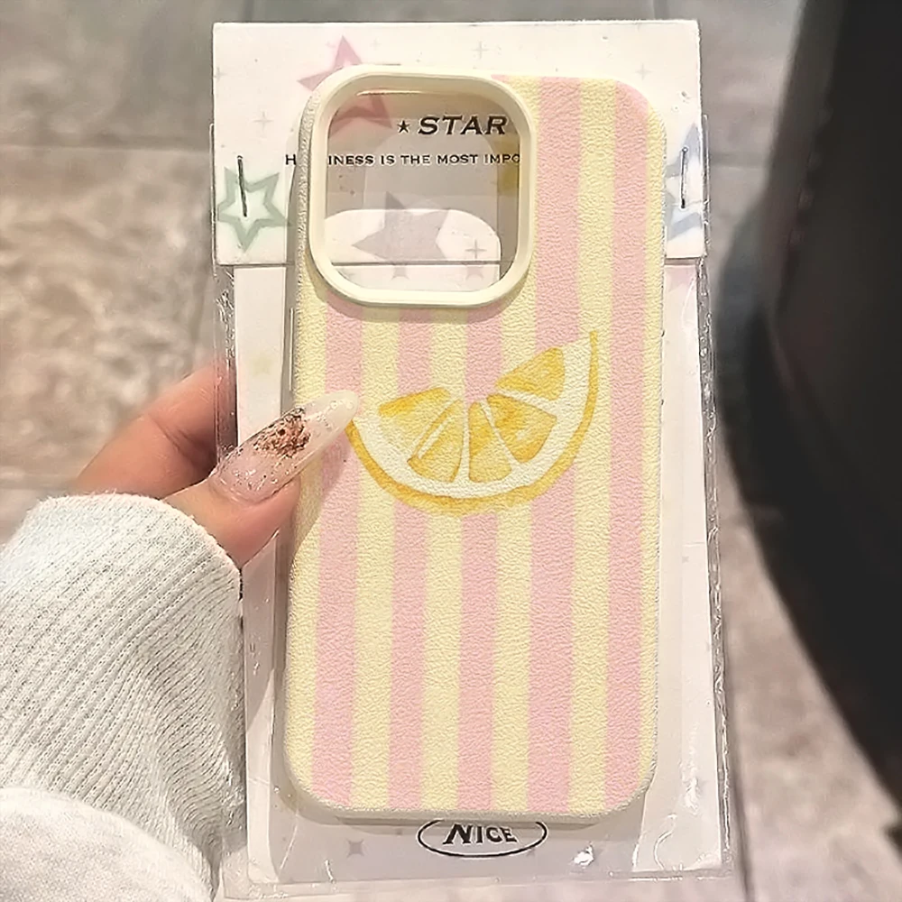 รูปสินค้า เคส iPhone ลายมะนาวสด ใส นิ่ม ไม่เป็นรอย