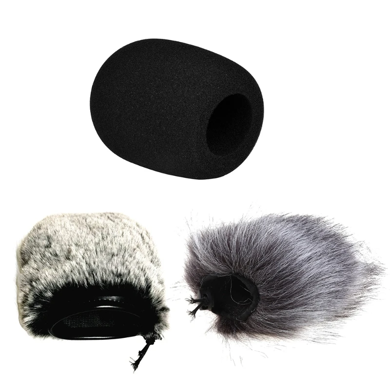 

Mic Cover Handheld Mic Cover for ATR2500 AT2020 Mic Sponge Windscreen Pull-resistant Foam
