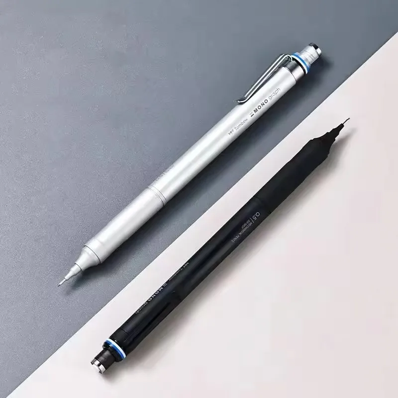 TOMBOW MONO graph fine Metal Mechanical Pencil,0.3/0.5mm Low center of gravity lapiseira for drawing and sketching Japanese Pens