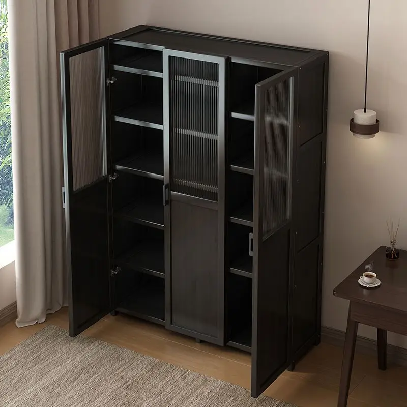 Bamboo Bookcase Storage Cabinet 6