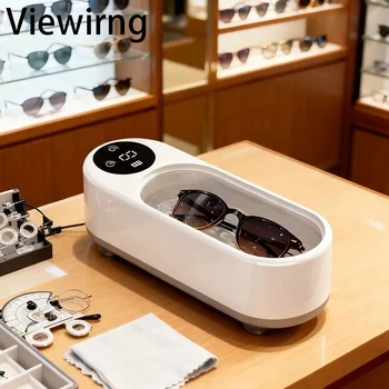 Viewring High-Frequency Ultrasonic Glasses Cleaner Machine - Wireless Control Multi-Purpose Cleaning for Eyewear and Accessories 1