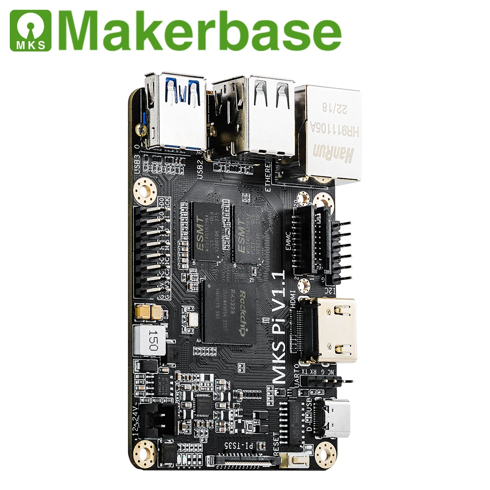 Makerbase-mks pi Placa Quad-core 64bits Soc Onboard Klipper 3.5 Tela Sensível ao Toque para Voron vs Raspberry pi Placa Raspi - Imagem 3
