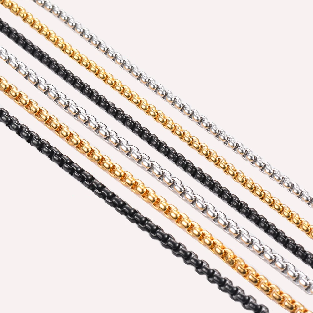 Colar Figaro de Aço Inoxidável Design para Homens e Mulheres - Imagem 2