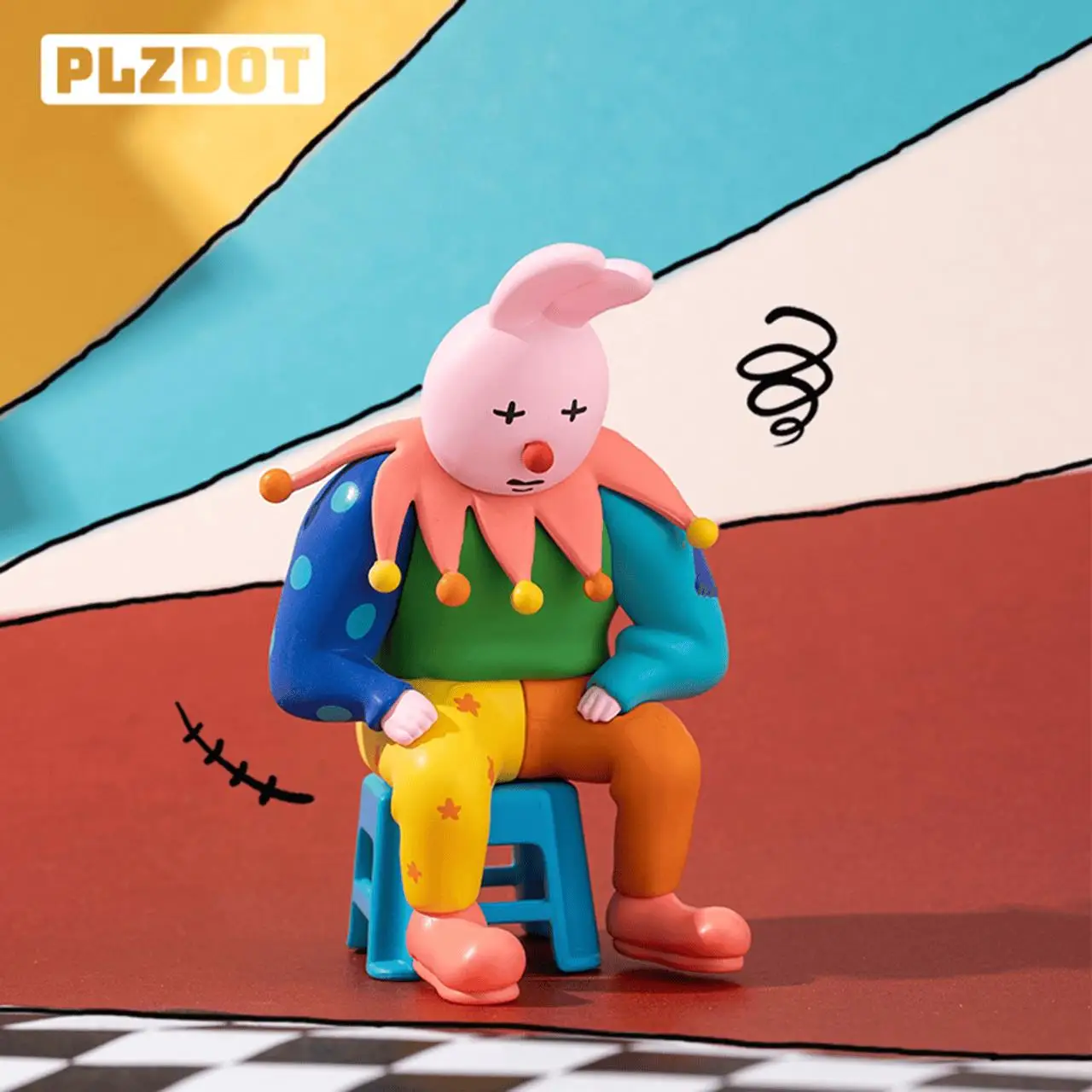Pink Rabbit My Friend Rabbit Series Funny Anime Figure Caja