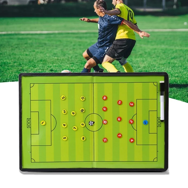 

Foldable Football Tactics Board Portable Magnetic Football Coaches Blackboard