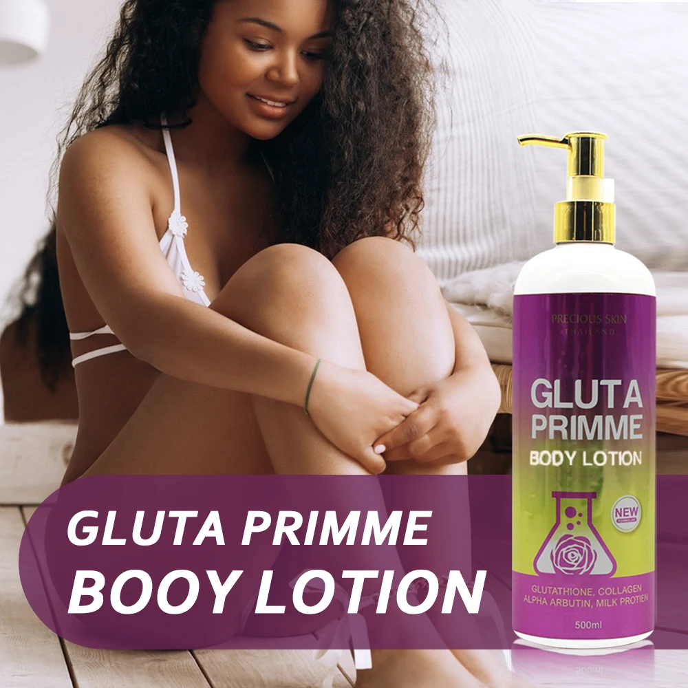 500ml Thailand Gluta Primme Strong Effect Whitening Lotion With Alpha Arbutin Milk Nutrients Improves Overall Skin Tone vintage summer women jumpsuits suspender 90s retro wide leg overall baggy romper with pockets outfits