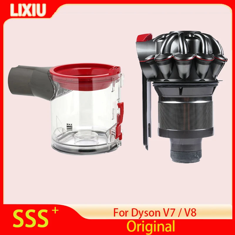Per Dyson V8 V7 Original Dust Bin Accessori Di Ricambio Cyclone Dust Collector Robot Aspirapolvere Tazza Di Polvere Parti Della Testa Del Motore